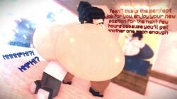 3d anal anal_masturbation anal_penetration anal_vore animated ass_bigger_than_head ass_built_separately big_ass big_breasts body_in_anus cappuccinodrinker dildo_penetration human_dildo living_dildo living_insertion_play male minecraft partially_inside plap sex shorter_than_30_seconds shorter_than_one_minute size_difference sound video vore