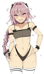 1boy astolfo_(fate) cute fate_(series) femboy nabibutter trap twink