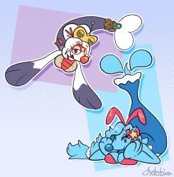 big_breasts breasts chabble cleavage female furry harriet_(harry_amoros) huge_breasts pokemon pokemon_(species) primarina purah purah_(tears_of_the_kingdom) tagme the_legend_of_zelda thick_thighs wide_hips