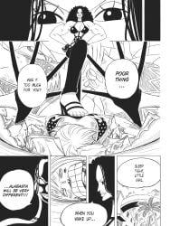 2girls alternative_universe backbreaker boston_crab breasts catfight clothing defeated defeated_heroine female female_focus female_only femsub forced_submission heroine_in_trouble is159753 knocked_out miss_doublefinger nami_(one_piece) one_piece passed_out ryona text unconscious zala_(one_piece)