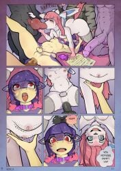 69_position anal anal_sex anthro breast_expansion breast_growth breasts chastity_cage chastity_device clothing collar collar_only comic eeveelution femboy feminization furniture gangbang generation_6_pokemon generation_8_pokemon group group_sex growth hi_res hisuian_form hisuian_typhlosion husdur legwear legwear_only magic male male/male mostly_nude nintendo nipple_piercing nipples nude oral ottoman penetration piercing pokemon pokemon_(species) regional_form_(pokemon) sex slightly_chubby stockings stockings_only sylveon