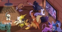absol absurd_res alakazam alolan_form alolan_vulpix card card_game chien-pao cloudeon corviknight delta_volcarona doggy_style eeveelution egg electronics espeon fearow female flareon from_behind_position gaming generation_1_pokemon generation_2_pokemon generation_3_pokemon generation_4_pokemon generation_5_pokemon generation_7_pokemon generation_8_pokemon generation_9_pokemon glaceon hi_res human inside jolteon lamp legendary_pokemon male male/female mammal metagross mienshao nintendo on_bottom on_top pokemon pokemon_(species) pokemon_insurgence pokemon_only poker porldraws pornography regional_form_(pokemon) reverse_cowgirl_position sex stairs television umbreon volcarona