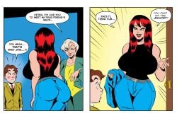 1boy 1boy1girl 1female 1girls 1male ass ass_focus aunt_may belt big_ass big_breasts big_butt big_thighs black_sweater black_sweater_vest blue_jeans bubble_ass bubble_butt comic compilation curvaceous curvaceous_female curvaceous_figure curves curvy curvy_body curvy_female curvy_figure curvy_hips dat dat_ass deadpool death_by_snoo_snoo death_by_snu_snu english english_text female funny gentle_femdom glassfish green_eyes hourglass_figure hourglass_figured_female infinity_gauntlet jeans large_ass large_breasts marvel marvel_comics mary_jane_watson may_parker meme mommy peter_parker red_hair redhair redhead_female smaller_male spider-man_(series) tall_female tall_girl taller_female taller_girl text text_box text_bubble thighs thunder_thighs thunderthighs tight_clothes tight_clothing tight_jeans tight_pants