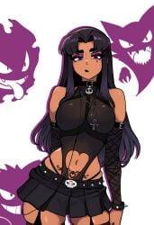 1girls alien alien_girl alien_humanoid big_ass big_breasts blackfire breasts bust busty chest crossover curvaceous curvy curvy_figure dark-skinned_female dark_skin dc dc_comics digital_media_(artwork) female gastly gengar haunter hips hourglass_figure huge_ass huge_breasts humanoid komand'r large_ass large_breasts legs mature mature_female pokemon pokemon_(species) redpostit slim_waist tamaranean teen_titans thick thick_hips thick_legs thick_thighs thighs voluptuous waist wide_hips