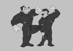 2boys anthro balls big_muscles big_pecs canine cum cum_drip cumdrip disney duo erection father_and_son flexing foreskin furry furry_only gay goof_troop goofy hyper hyper_muscles hyper_pecs hyper_penis male male_only mammal max_goof monochrome muscles muscular muscular_male nude penis retracted_foreskin tenderule34 uncut yaoi