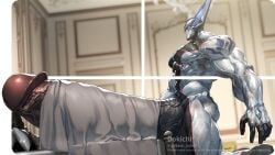 balls bodybuilder boner dokichi erection hyper hyper_balls hyper_cock hyper_genitalia hyper_penis hyper_testicles male male_only muscles muscular muscular_arms muscular_male nude penis solo solo_male