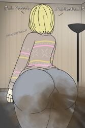 1girls android big_ass big_butt blonde_hair brown_fart clothed clothing creepy fart fart_cloud fart_fetish farting fat_ass fat_butt fully_clothed horror huge_ass huge_butt i_feel_fantastic lemonmelon no_panties scary singing solo song tara_the_android thick thick_ass uncanny uncanny_valley what