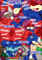 5_toes absurd_res ankle_chain annoyed anthro anus archie_comics areola ass barefoot big_breasts blue_body blue_fur bound breast_play breasts chained chained_cuffs chains clothing comic dark_nipples duo echidna embarrassed english_text eulipotyphlan eyewear feet female foot_fetish foot_kissing foot_lick foot_play footjob footwear foreplay fur glasses grinding hedgehog hi_res humping licking lien-da male male/female mammal monotreme presenting presenting_anus presenting_hindquarters red_body red_fur sega sex shoe_sniffing shoes sniffing sniffing_clothes sonic_(series) sonic_the_hedgehog sonic_the_hedgehog_(archie) sonic_the_hedgehog_(comics) sonic_the_hedgehog_(series) text tinydevilhorns tired titjob toes tongue tongue_out