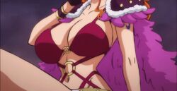 1girl 1girls animated animated_gif anime anime_screencap artist_request big_boobs big_breasts big_tits bikini bikini_armor bikini_top boobs breasts clothing ecchi fanservice female female_only large_breasts nami_(one_piece) oda_eiichirou official_animation official_art one_piece pose posing screencap screenshot sexy sexy_pose teasing tits toei_animation