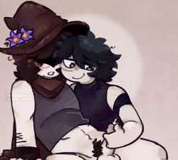 1boy azure_(forsaken) balls couple fernywashere forsaken_(roblox) handjob male nonbinary penis roblox roblox_game robloxian self_upload tagme two_time_(forsaken) watermark white_skin