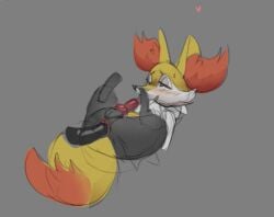 anal anal_sex animal_genitalia animal_penis anthro anthro_penetrated ass balls blush bodily_fluids braixen canine_genitalia canine_penis disembodied_penis duo erection feet fur generation_6_pokemon genitals inner_ear_fluff knot knotted_penis legs_up male male/male male_penetrated male_penetrating male_penetrating_male nintendo penetration penis pokemon pokemon_(species) sex sketch smile sweat tail tuft white_body white_fur yellow_body yellow_fur zyrusfluf