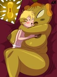 adventure_time age_difference bbw bed blush cartoon_network couple cum cumshot duchess_of_nuts finn_the_human hugging human impregnation interspecies kissing large_ass large_breasts limpbiscuit long_hair looking_at_another looking_at_partner milf ovum plump sex short_hair sperm_cell tongue_kiss