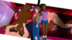 3d boobs_bouncing bouncing_on_penis boyfriend-girlfriend brown_hair college_girl confident_female cowgirl cowgirl_position dark-skinned_female dark_blue_eyes dark_green_hair dominant_female ebony edit edited genderrolereversal horny_female koikatsu mc_(doki_doki_literature_club!) older_girlfriend role_reversal school_uniform shy_male submissive_male tiffany_(doki_doki_literature_club) vaginal_penetration vaginal_sex various_positions white_guy yellow_eyes younger_boyfriend