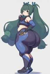 ai_generated big_ass bottom_heavy gvukub hoyoverse huge_ass qingyi_(zenless_zone_zero) robot_girl thick_thighs zenless_zone_zero