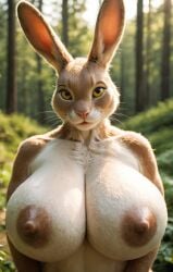 1female 1girls ai_assisted ai_generated anthro anthro_female anthro_focus anthro_only black_pupils breast brown_areola brown_body brown_fur brown_hair brown_nipples civitai coloredbin.ai coloredbin_ai female female_anthro female_focus female_only female_rabbit forest forest_background front_view front_view_focus hare huge_boobs huge_breasts huge_tits humanoid humanoid_anthro humanoid_female large_boobs large_breasts large_tits looking_at_viewer massive_boobs massive_breasts massive_tits outdoor_exposure outdoor_nudity outdoors outside outside_nudity pink_nose plump_boobs plump_breasts plump_tits portrait rabbit rabbit_ears rabbit_girl rabbit_humanoid rabbit_whiskers realistic safari_girls seductive seductive_eyes seductive_gaze seductive_look solo solo_anthro solo_female solo_focus standing standing_position upper_body upper_body_focus upper_body_only whiskers yellow_eyes yellow_sclera