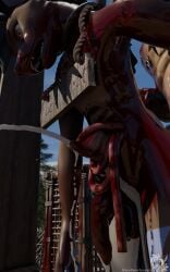 3d_(artwork) 3d_fluid_sim 4k absurd_res anal animal_genitalia animal_penis anthro balls bite_mark blender_(artwork) blender_eevee blood blood_from_wound blood_on_arm blood_on_belly blood_on_chest blood_on_face blood_on_ground blood_on_leg blood_on_penis blood_splatter blue_body blue_fur bodily_fluids brown_body brown_fur cage campsite canine_genitalia canine_penis cum cumshot dan_(dantheyeen) dead_eyes death death_by_penis digital_media_(artwork) disembowelment dislocation duo duo_focus ejaculation excessive_blood excessive_cum excessive_genital_fluids forest fur gallows genital_fluids genitals gnoll gore grotesque_death group guro gutfuck guts hanged hi_res hyena impaled_by_penis impalement intestines knot knotted_penis knotting low-angle_view male mammal necrophilia noose organs penile penis plant rope sign smaller_version_at_source snuff somesnowleopard suspended_by_penis tree wounded yaoi