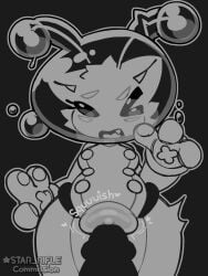 1girls 2025 alien alien_cat alien_girl antennae antennae_(anatomy) anthro bubble bubble_helmet cat_ears commission eyes feline female flustered fur furry impossible_fit monochrome obscured_penetration obscured_penis original original_character rubbing rubbing_penis rubbing_pussy silhouette silhouetted_penis spacesuit squish star_rifle through_clothes