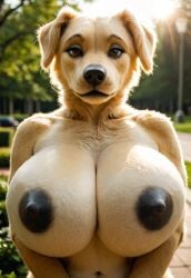 1female 1girls ai_assisted ai_generated anthro anthro_female anthro_focus anthro_only black_areola black_nipples black_nose black_pupils blonde_fur blonde_hair breast brown_eyes canine_ears canine_humanoid civitai coloredbin.ai coloredbin_ai dog_ears dog_girl doggirl domestic_dog female female_anthro female_focus female_only front_view front_view_focus gold_fur gold_hair golden_retriever huge_boobs huge_breasts huge_tits humanoid humanoid_anthro humanoid_female large_boobs large_breasts large_tits light_fur light_hair looking_at_viewer massive_boobs massive_breasts massive_tits outdoor_exposure outdoor_nudity outdoors outside outside_nudity park park_background plump_boobs plump_breasts plump_tits portrait realistic safari_girls seductive seductive_eyes seductive_gaze seductive_look solo solo_anthro solo_female solo_focus standing standing_position sunset upper_body upper_body_focus upper_body_only