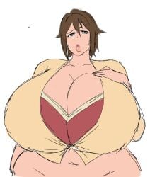 sakie (haha musume donburi) from haha musume donburi oppai tokumori bonyuu shiru dakude by momiji (artist)