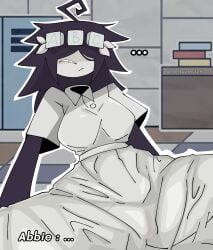 abbie_(fundamental_paper_education) clothed clothing female female_focus fundamental_paper_education miss_thavel_(fundamental_paper_education) offscreen_character offscreen_male solo_female solo_focus