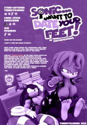 3d_(artwork) 5_toes absurd_res annoyed anthro archie_comics areola back_cover barefoot bedroom_eyes big_breasts book breasts clothed clothing comic cover dark_nipples digital_media_(artwork) duo echidna english_text eulipotyphlan exposed_breasts feet female foot_fetish foot_focus footwear hedgehog hi_res lien-da male male/female mammal monotreme muscular narrowed_eyes nipples partially_clothed partially_clothed_anthro partially_clothed_female presenting presenting_breasts seductive sega shoes sonic_(series) sonic_the_hedgehog sonic_the_hedgehog_(archie) sonic_the_hedgehog_(comics) sonic_the_hedgehog_(series) source_filmmaker_(artwork) text tinydevilhorns toes