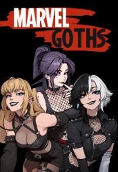 3girls big_ass big_breasts breasts bust busty chest curvaceous curvy curvy_figure digital_media_(artwork) elizabeth_braddock female goth goth_girl hips hourglass_figure huge_ass huge_breasts illyana_rasputin large_ass large_breasts legs light-skinned_female light_skin luna_snow luna_snow_(marvel_rivals) magik_(illyana_rasputin) magik_(marvel_rivals) marvel marvel_comics marvel_rivals mature mature_female multiple_girls mutant mutant_(marvel) mutate_(marvel) psylocke psylocke_(marvel_rivals) redpostit seol_hee slim_waist thick thick_hips thick_legs thick_thighs thighs voluptuous waist wide_hips x-men