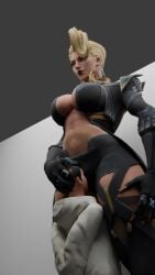 1boy 1boy1girl 3d below_view bigger_female blonde_female blonde_hair boots clothed clothed_female elbow_gloves emma_frost emma_frost_(marvel_rivals) emma_frost_(x-revolution) facesitting female femdom giantess gloves high_heel_boots high_heels light-skinned_female light-skinned_male light_skin long_gloves low-angle_view male marvel marvel_rivals pussy_eating smaller_male thigh_boots thigh_highs thighhigh_boots thighhighs thighs viewed_from_below
