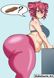 1girls 2d 2d_(artwork) ahoge annoyed annoyed_expression arched_back artist_name ass ass_focus baguette baltasaurioart bbw belly belly_overhang bending_forward bending_over bent_over big_ass big_belly big_breasts big_thighs blush bottom_heavy breasts bubble_butt chubby chubby_female clothed clothed_female clothing enormous_ass fat_ass fat_thighs female female_only food fully_clothed gigantic_ass gym_clothes huge_ass huge_breasts huge_thighs hungry hyper hyper_ass hyper_thighs kasane_teto large_ass large_breasts large_thighs leaning_on_object leggings love_handles massive_ass massive_thighs overweight overweight_female posing pout pouting red_eyes red_hair shiny_clothes simple_background solo solo_female speech_bubble sports_bra sticking_ass_out sweat sweating sweating_profusely thick_thighs thighs thighs_bigger_than_head thighs_bigger_than_torso tight_clothing tight_leggings tight_pants topwear twin_drills utau yoga_pants