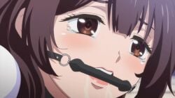 animated gag gagged implied_penetration leash loop looping_animation masochism masochist masochistic_female salivating tears valkyrie_drive valkyrie_drive_-mermaid-