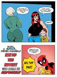 1boy 1boy1girl 1female 1girls 1male ass ass_focus aunt_may belt big_ass big_breasts big_butt big_thighs black_sweater black_sweater_vest blue_jeans bubble_ass bubble_butt comic compilation curvaceous curvaceous_female curvaceous_figure curves curvy curvy_body curvy_female curvy_figure curvy_hips dat dat_ass deadpool death_by_snoo_snoo death_by_snu_snu english english_text female funny gentle_femdom glassfish green_eyes hourglass_figure hourglass_figured_female infinity_gauntlet jeans large_ass large_breasts marvel marvel_comics mary_jane_watson may_parker meme mommy peter_parker red_hair redhair redhead_female smaller_male spider-man_(series) tall_female tall_girl taller_female taller_girl text text_box text_bubble thighs thunder_thighs thunderthighs tight_clothes tight_clothing tight_jeans tight_pants