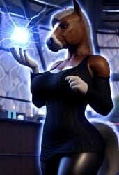 ai_generated anthro anthro_female bar_setting black_dress black_nails body_worship_fantasy brown_fur cleavage closed_eyes confident_pose curvy_body cutout_chestwear cyberpunk_interior dominant_female domme draft_horse dramatic_lighting electricity energy_sphere equine_humanoid equine_tail fantasy_theme female furry_female furry_focus glowing_orb goddess_complex high_contrast horse_head humanoid_female large_breasts latex_leggings lighting_effects magic_user magical_glow majorfluffy mature_female nightclub_setting open_shoulder painted_nails power_fetish ribbed_fabric sci_fi_background seductress shiny_leggings short_blonde_mane size_fetish sleeveless_dress solo spellcasting thicc tight_clothing upright_ears white_markings wide_hips