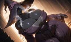 1girls ai_generated ass ass_bigger_than_head big_ass big_breasts big_thighs breasts breasts_bigger_than_head bust busty chest curvaceous curvy curvy_figure daidouji_(artist) daidoujipv dark-skinned_female dark_skin digital_media_(artwork) dumptruck_ass dumptruck_butt elden_ring elden_ring_nightreign fat_ass female fromsoftware hips huge_ass huge_breasts huge_thighs large_ass large_breasts large_thighs legs mature mature_female plump_ass rerecluse_(nightreign) round_ass slim_waist thick thick_ass thick_hips thick_legs thick_thighs thighs thighs_bigger_than_head voluptuous waist wide_ass wide_hips wide_thighs