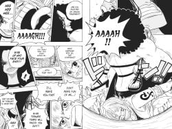 2girls alternative_universe backbreaker boston_crab breasts catfight clothing defeated defeated_heroine female female_focus female_only femsub forced_submission heroine_in_trouble is159753 knocked_out miss_doublefinger nami_(one_piece) one_piece passed_out ryona text unconscious zala_(one_piece)