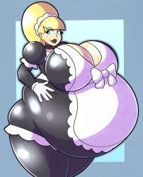 2b_labs big_breasts breasts cleavage female huge_breasts overweight tagme thick_thighs wide_hips