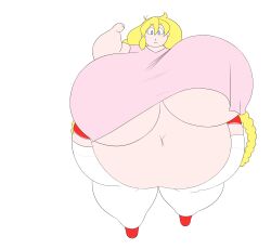 bbw big_ass big_breasts breasts bubble_butt cassie_(theycallhimcake) chubby huge_ass huge_breasts kantuspaints overweight tagme thick_thighs wide_hips