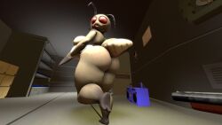 3d big_ass bug bug_girl cute hoarding_bug_(lethal_company) lethal_company shortstack