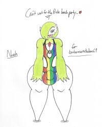 bottom_heavy bulge bulge_through_clothing commissioner_upload femboy gardevoir generation_3_pokemon huge_balls huge_cock humanoid hung_femboy hung_trap male_gardevoir monster_femboy noah_the_gardevoir one-piece_swimsuit pokémon_(species) pokemon pokemon_(species) pride_color_clothing