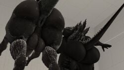 ass asshole balls big_ass dick female godzilla godzilla_(series) male monsterverse rayhuma scalie tail zilla