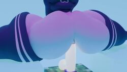 animated big_ass big_ass_(male) dildo femboy jaeblo_(jaeblorocks) jaeblorocks minecraft original_character piston_(minecraft) sound tagme video
