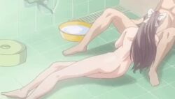 ass barefoot bath bathroom cleavage_(game) completely_naked_female completely_naked_male feet hair_ribbon incest legs long_hair oral straight thighs titjob toudou_erika