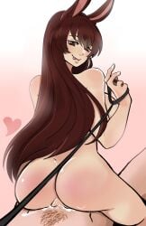 1boy 1boy1girl 1girls ass ass_focus big_ass brown_eyes brown_fur brown_hair bunny_ears bunny_girl cardin_winchester completely_nude creampie cum cum_in_pussy cum_inside dat_ass faunus female_domination female_on_top femdom heart hetero kemonomimi leash leash_pull light-skinned_female male_pov male_sub pov rabbit_ears rabbit_girl reverse_cowgirl_position rwby sex squira130 submissive_male submissive_pov thick_thighs thighs tongue_out vaginal_penetration vaginal_sex velvet_scarlatina