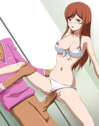 bikini censored circle_anco gundam gundam_build_fighters gundam_build_fighters_try kamiki_mirai panties_aside sex straight