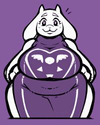 anthro bbw chubby_female fat_woman legendofnerd looking_at_viewer plump toriel undertale wide_hips