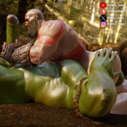 2020s 2boys 3d 3d_model 69 2024 69_position bald balls bara barazoku big_balls big_penis completely_naked completely_nude completely_nude_male gay gay_sex god_of_war green_body green_skin kitrell_simz kratos light-skinned_male light_skin male male/male male_only male_penetrated male_penetrating male_penetrating_male muscular muscular_male nude orc pale-skinned_male pale_skin penis rimjob rimming sex white_skin