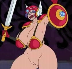animated animated_gif armor big_breasts bikini bikini_armor bikini_top bikini_top_only bimbo bottomless bouncing_breasts breasts dragon_quest dragon_quest_iii gif gigantic_breasts helmet hips huge_breasts huge_hips huge_thighs large_breasts massive_breasts meet_'n'_fuck_games meet_and_fuck purple_hair pussy revealing_clothes revealing_clothing soldier_(dq3) thick_thighs thighs wide_hips