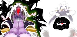 after_vore anthro asriel_dreemurr asriel_dreemurr_(god_form) first_person_view gakuseigitsune hi_res internal male mouth_shot open_mouth oral_vore solo tongue tongue_out undertale undertale_(series) vore