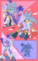 blaze_the_cat intimate silver_the_hedgehog sonic_(series) sonic_the_hedgehog_(series) thousand_yard_stare vaginal_penetration vaginal_sex