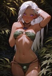 1futa ai_generated bikini bikini_bottom bikini_top bulge bulge_through_clothing dickgirl futa_focus futa_only futanari glowing glowing_eyes jewelry long_hair penis_in_bikini penis_in_swimsuit purple_eyes seductive side-tie_bikini small_penis solo solo_focus swimsuit thin_waist verybadboye wet wet_hair wet_skin white_hair wide_hips