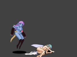 anal anal_destruction animated cum eluku fairy_fighting fallen_fairy futanari intersex pixel_art tiki