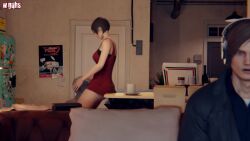 3d ada_wong ai_generated_voice ai_voice_acted animated bathroom big_ass cheating clothed cum_in_pussy cum_inside leon_scott_kennedy mr_x naked naked_female penis penis_in_pussy pussy pussy_licking resident_evil resident_evil_2 resident_evil_2_remake sound tagme tyrant uncensored video voice_acted wgqhs
